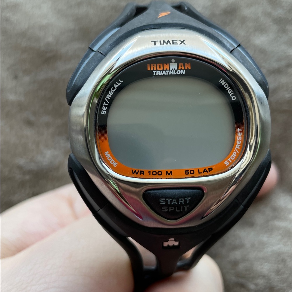 •TIMEX• Ironman Triathlon digital watch >> water resistant (dead battery) - Picture 10 of 14